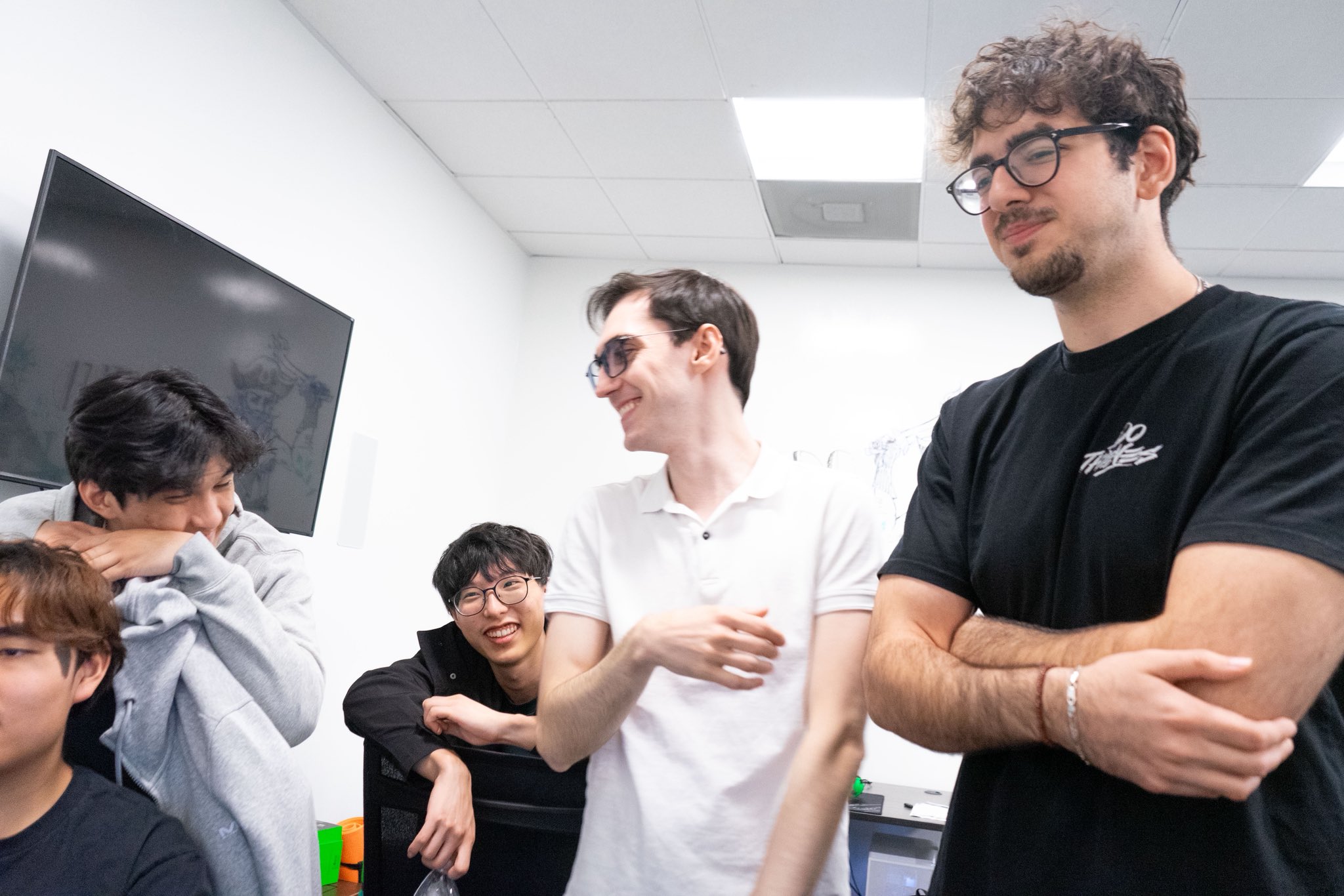 Players reviewing gameplay footage